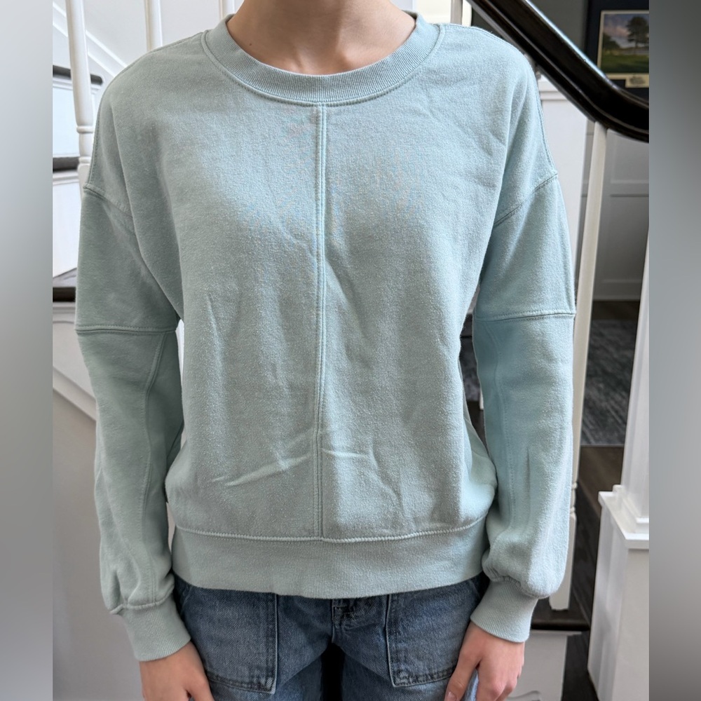 Hippie Rose Light Blue Sweatshirt - Size XS